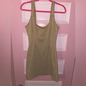 Cute Checkered Sun Dress -S